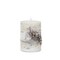 Contemporary Home Living Set of 2 Winter White and Brown Contemporary LED Birch Candles, 6"